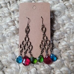 Elegant Multicolor Dangle Earrings
